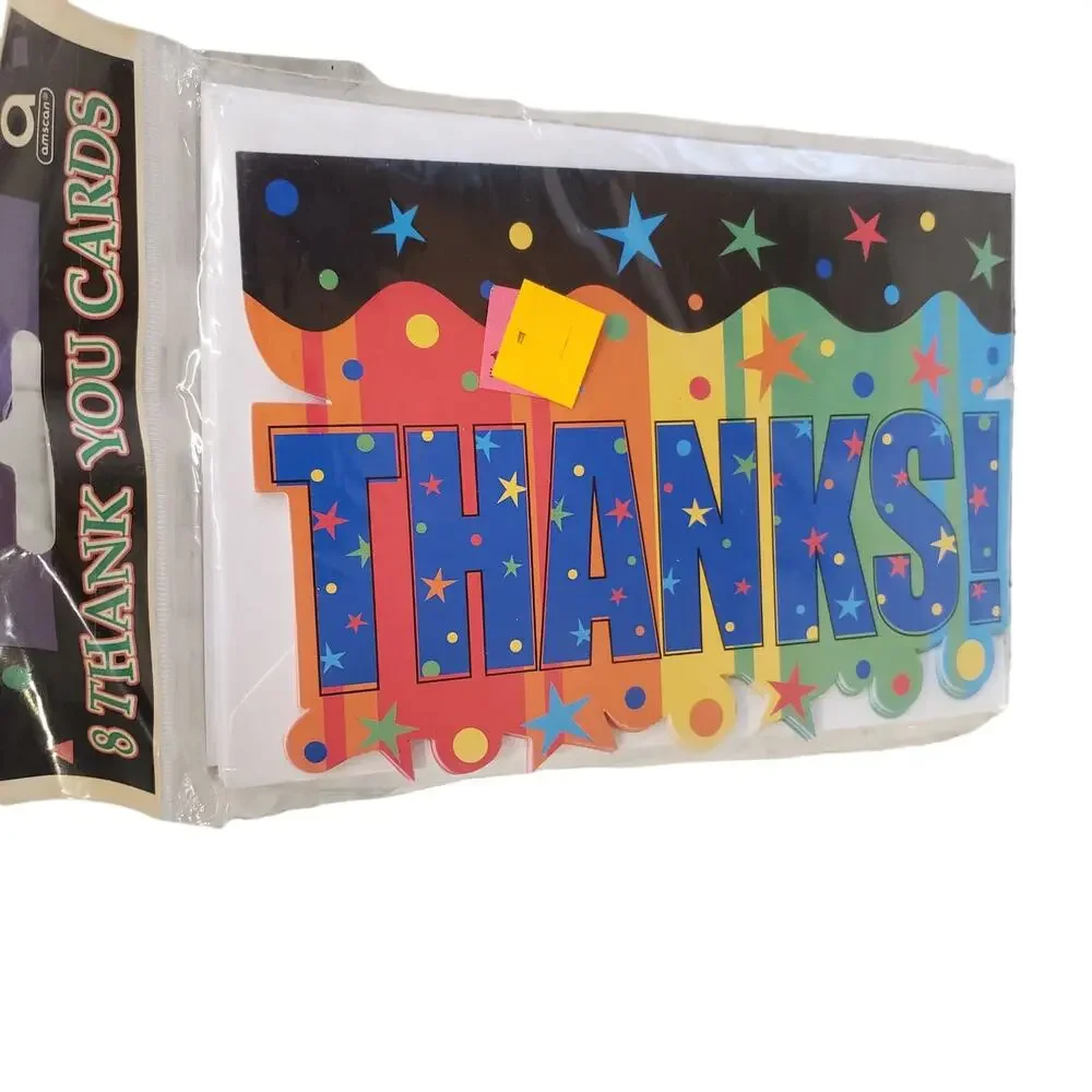 Rainbow Thank You Cards Blank Thank You Cards A Year to Celebrate Birthday Card